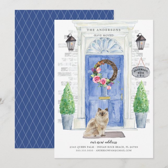 Ankündigung von Ragdoll Cat Blue Dove Moving (Vorne/Hinten)