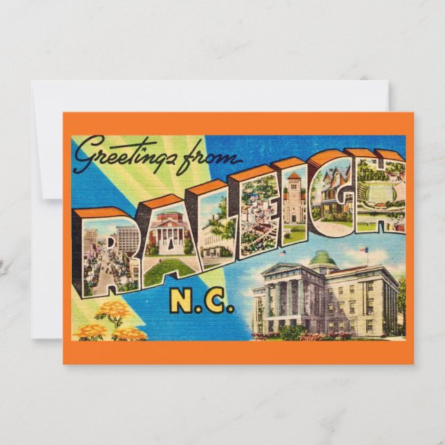 Ankündigung von Raleigh NC Map Moving (Vorderseite)