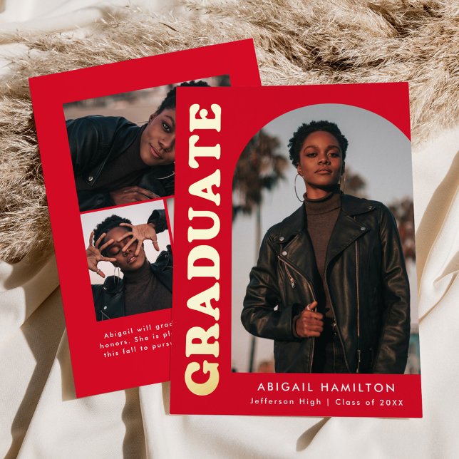 Ankündigung von Red Arch Foto Foil Abschluss (Von Creator hochgeladen)