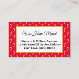 Ankündigung von Red & White Candy Cane Holiday Mov Begleitkarte