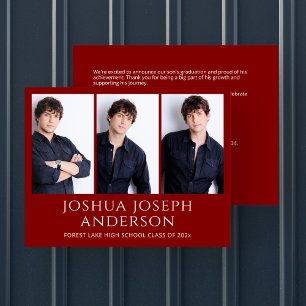 Ankündigung von "Refined Red Abschluss Foto"