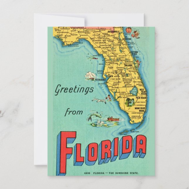 Ankündigung von Retro Florida Map Moving (Vorderseite)