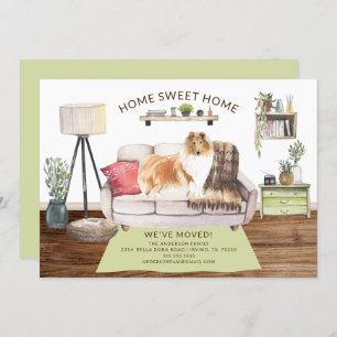 Ankündigung von Rough Collie Dog Moving