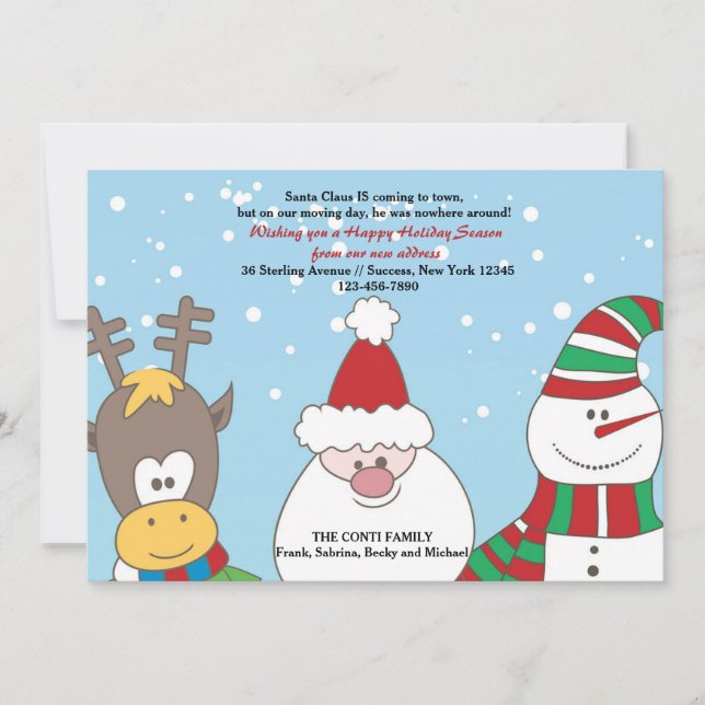 Ankündigung von Santa and Friends Moving (Vorderseite)