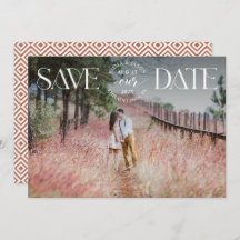 Ankündigung von Save the Date Foto Extravagantes O