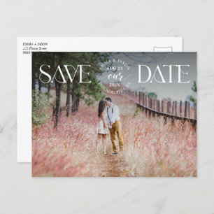 Ankündigung von Save the Date Foto Extravagantes O