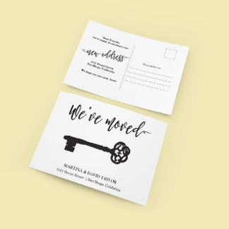 Ankündigung von Scripture und Key New Zuhause Addr Postkarte