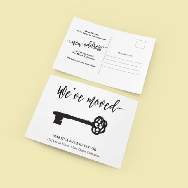 Ankündigung von Scripture und Key New Zuhause Addr Postkarte (Von Creator hochgeladen)