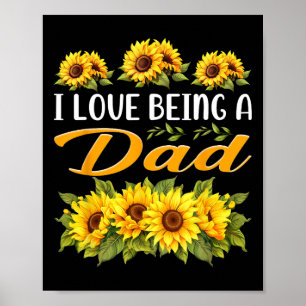 Ankündigung von Sonnenblumengeschenke für Vater Sc Poster
