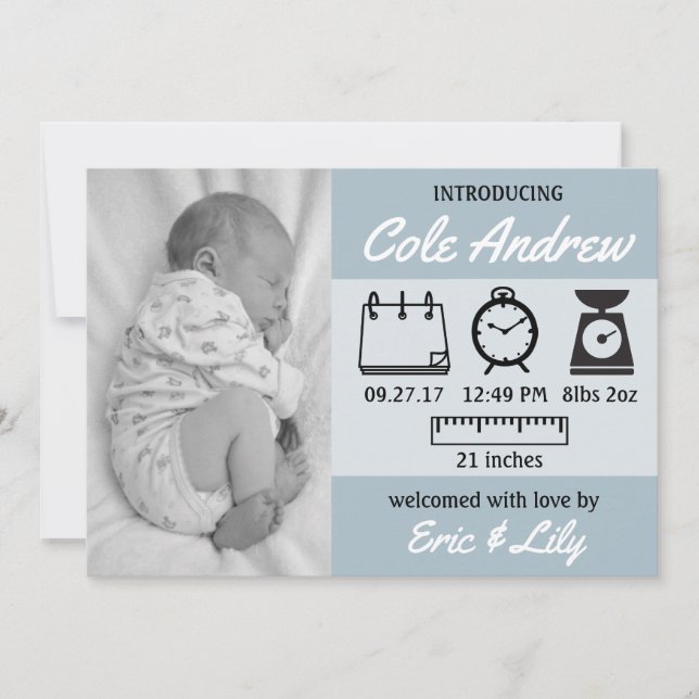 Ankündigung von Stats Baby (Vorderseite)