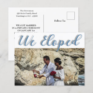 Ankündigung von Stylish Simple Trendy Foto Elopeme