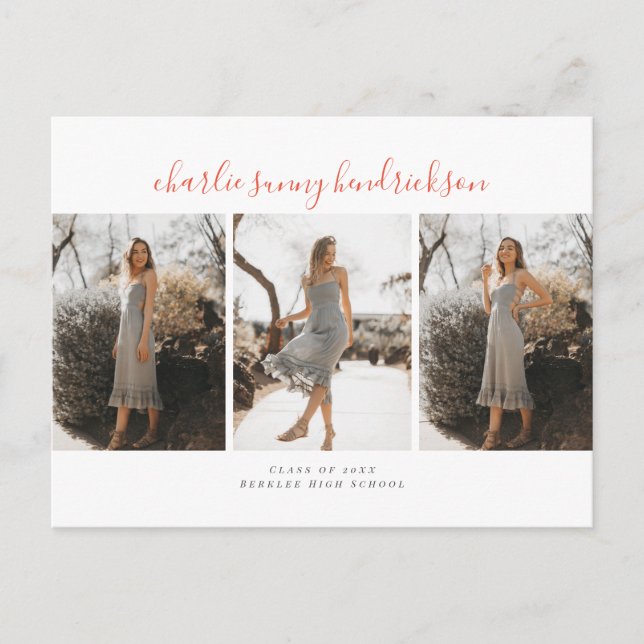 Ankündigung von Triad Abschluss Postkarte (Vorderseite)