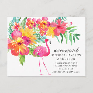 Ankündigung von "Tropical Pink Flamingo Moving"