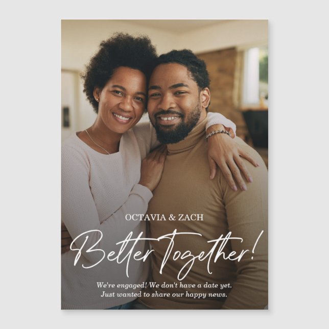 Ankündigung von Verlobungen für ein besseres Zusam (Vorderseite)