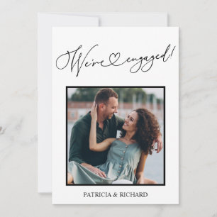 Ankündigung von Verlobungen und Save the Date Foto