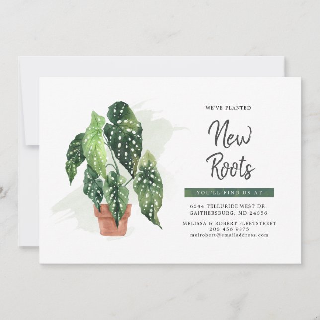 Ankündigung von Wasserfarben-Boho-Bewegung (Vorderseite)