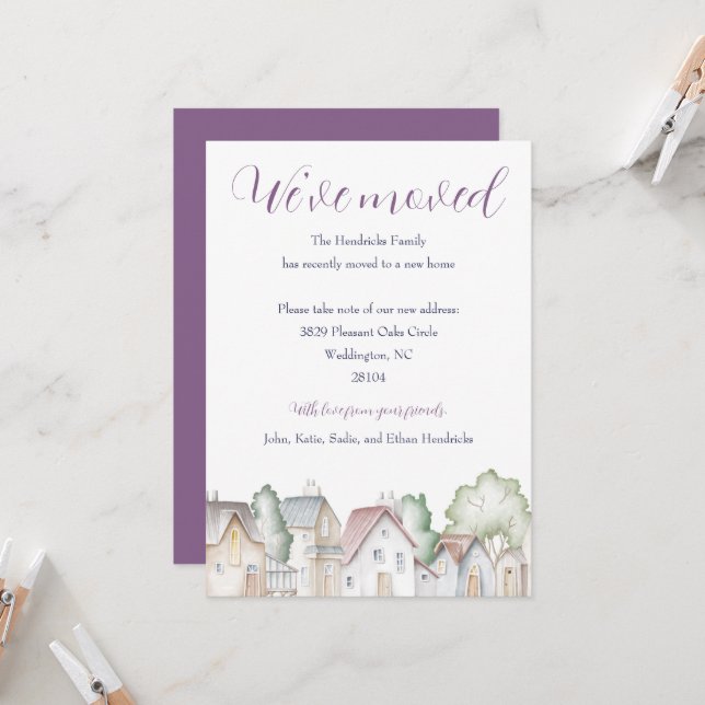 Ankündigung von Wohnsiedlungen (Vorderseite/Rückseite Beispiel)