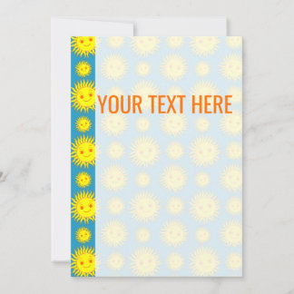 Ankündigung von Yellow Sun Face Pattern