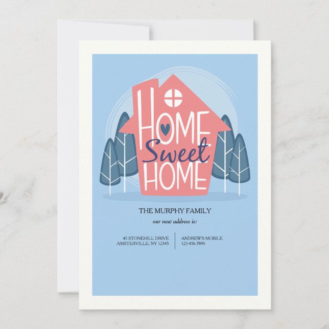 Ankündigung von Zuhause Sweet Zuhause Moving (Vorderseite)