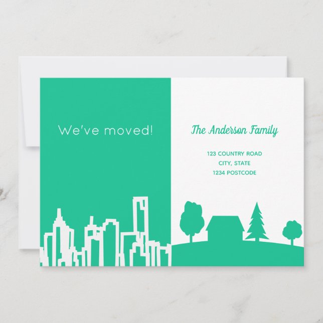 Ankündigung zu grünem Weiß in der Stadt (Vorderseite)