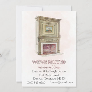 Ankündigung zum Ändern der Adresse, Fireplace