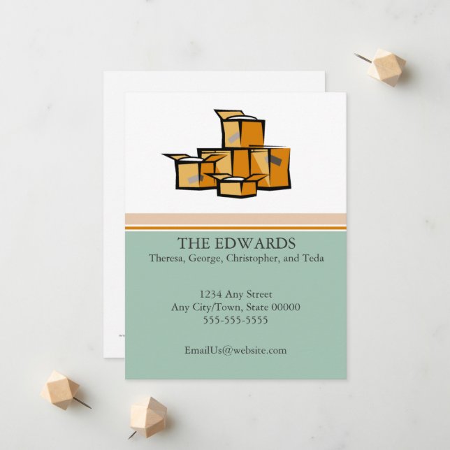 Ankündigung zum Aufziehen (Vorderseite/Rückseite Beispiel)