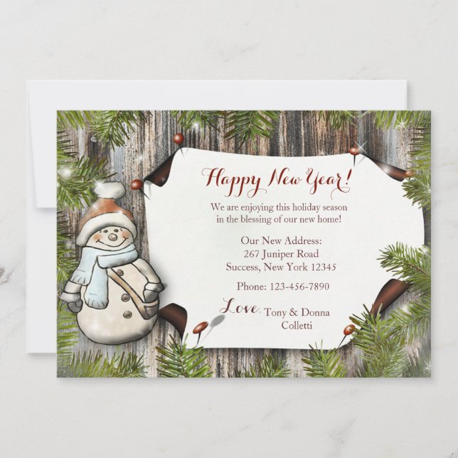 Ankündigung zum Snowman Holiday Moving (Vorderseite)