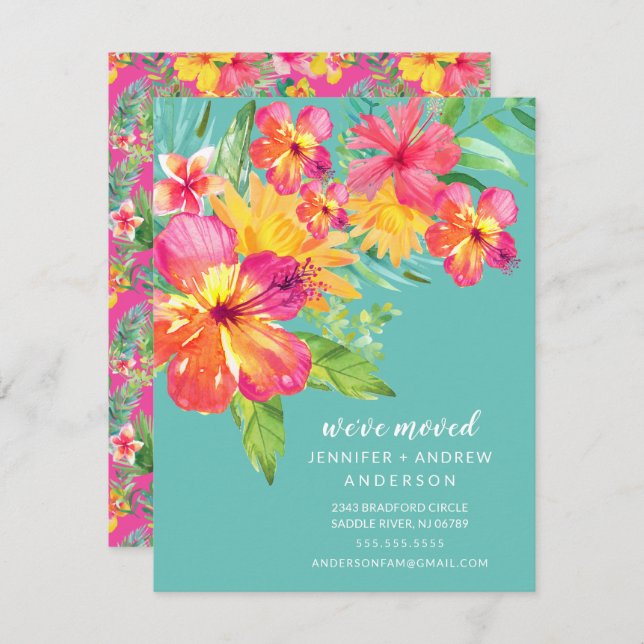 Ankündigung zum Tropischen Hibiskus (Vorne/Hinten)