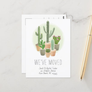 Ankündigung zum Umschalten der neuen Zuhause-Adres Postkarte