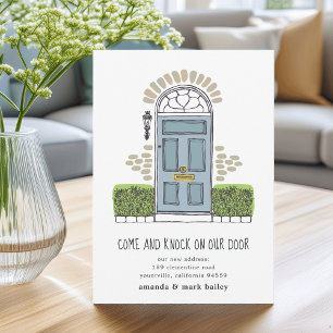 Ankündigung zum Umziehen der Blauen Tür