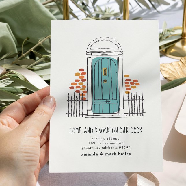 Ankündigung zum Umziehen der Blauen Tür (Von Creator hochgeladen)