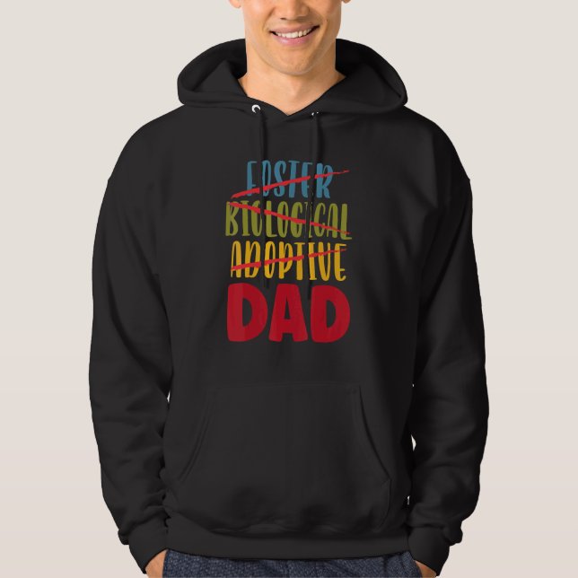 Ankündigung zur Adoption von Mens Adoptive Vater F Hoodie (Vorderseite)