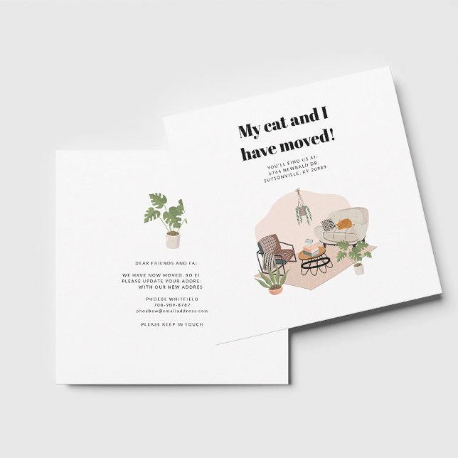 Ankündigung zur Änderung der Adresse Boho Moving (Change of Address Notice Moving Announcement)