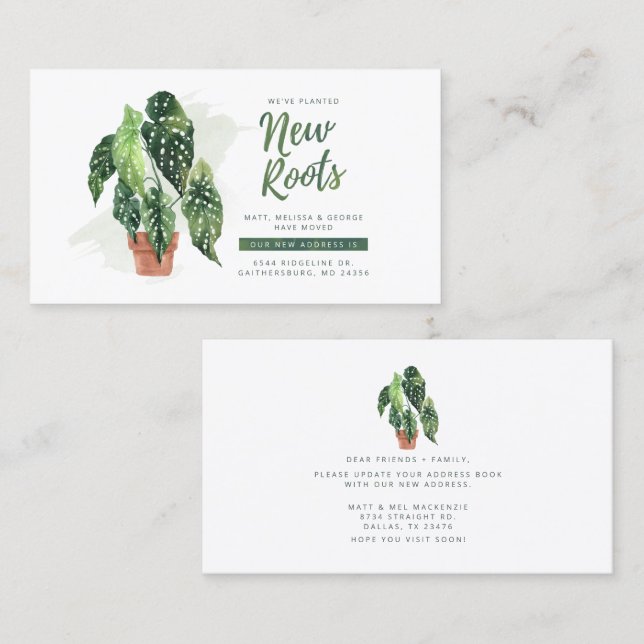 Ankündigung zur Änderung der Adresse Botanischer B (Vorne/Hinten)