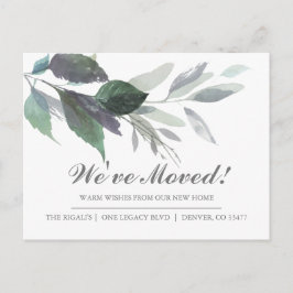 Ankündigung zur Änderung der Adresse Postkarte