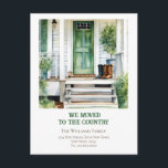 Ankündigung zur Änderung der Anschrift des Bauernh Postkarte<br><div class="desc">Bauernhaus wir zogen auf das Land | Bewegliche Ankündigung. Dies ist eine Vorlage für Sie bereit,  um Ihre Daten hinzuzufügen.</div>