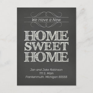 Ankündigung zur Änderung der Anschrift des Landes Postkarte