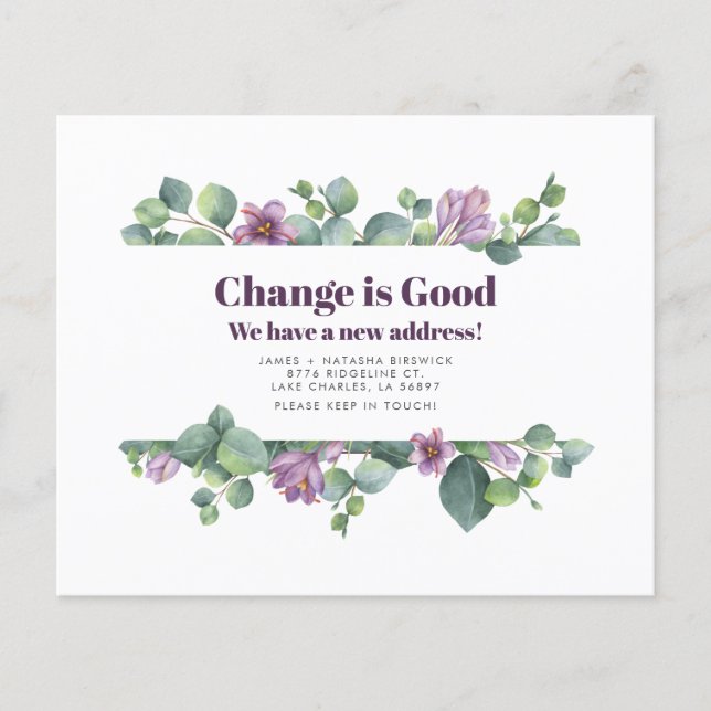 Ankündigung zur Änderung der Eukalyptus-Adresse (Vorderseite)