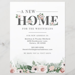 Ankündigung zur Änderung der Haushaltsanschrift Fl