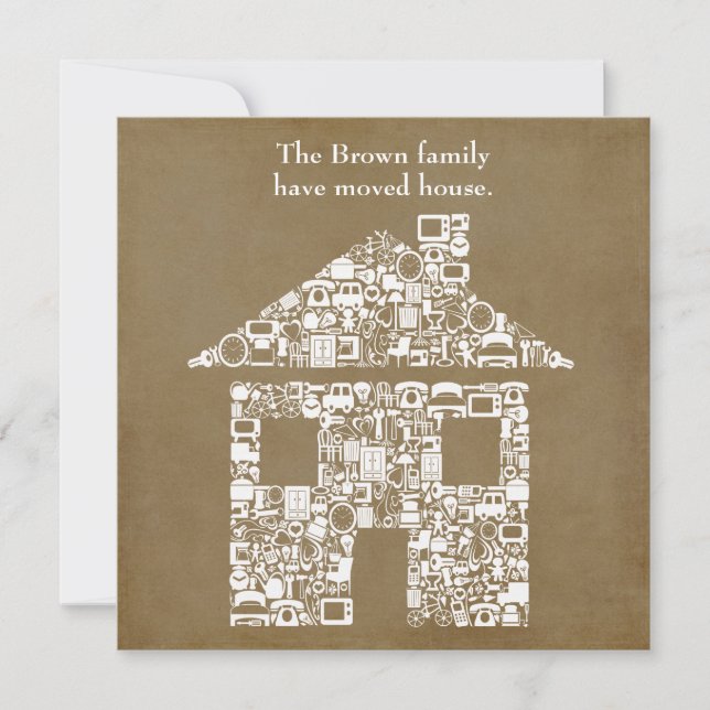 Ankündigung zur Änderung der neuen Zuhause-Adresse (Vorderseite)