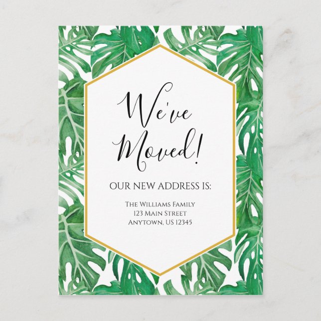 Ankündigung zur Ankündigung der tropischen Wasserf Postkarte (Vorderseite)