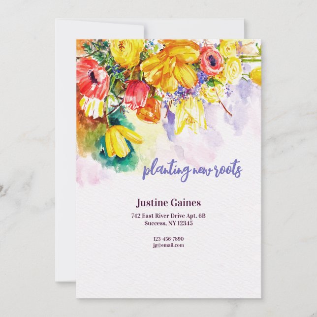 Ankündigung zur Anpflanzung neuer Wurzeln (Vorderseite)