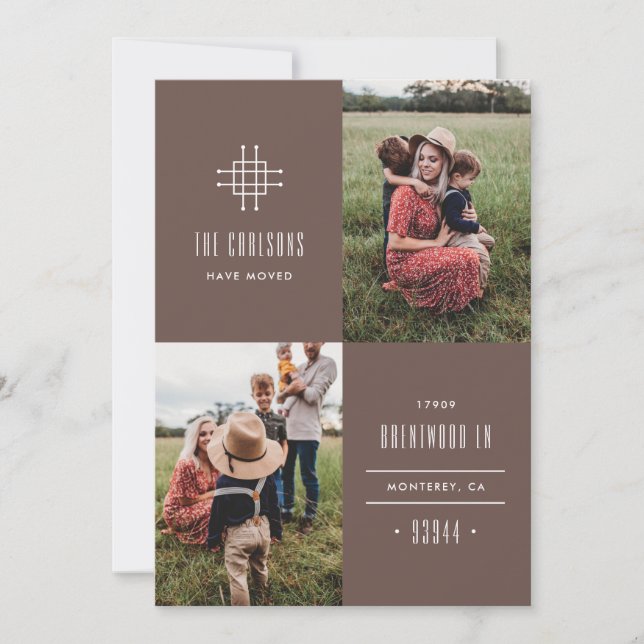 Ankündigung zur Bewegung der Grille - braun (Vorderseite)