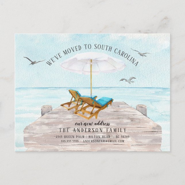 Ankündigung zur Bewegung des tropischen Meeres Postkarte (Vorderseite)