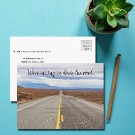 Ankündigung zur Coolen Familienbewegung von Straße Postkarte