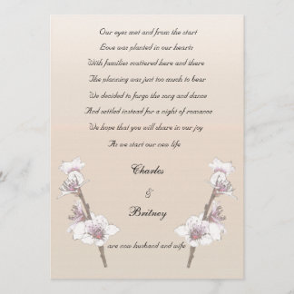 Ankündigung zur Einführung von Kirschblüten