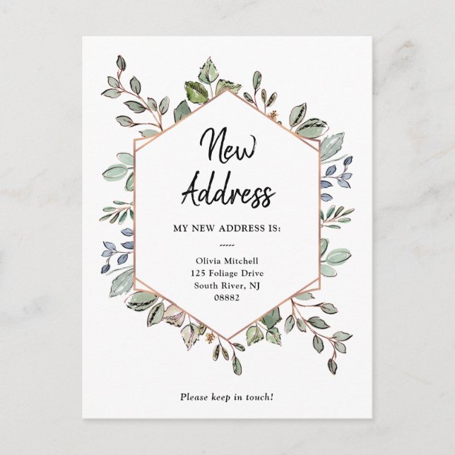 Ankündigung zur neuen Anrufgeometrie Postkarte (Vorderseite)