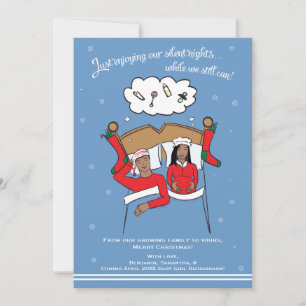 Ankündigung zur Schwangerschaft der Weihnachtskart