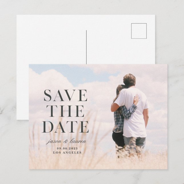 Ankündigung zur Serifenaufzeichnung Postkarte (Vorne/Hinten)