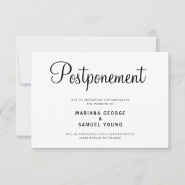 Ankündigung zur Vertagung einer einfachen Skriptho